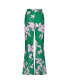 Фото #3 товара Women's Printed Crepe High Waisted Wide Leg Trousers