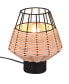 Фото #1 товара Настольная офисная лампа MeineWunschleuchte - Крошечный настольный светильник в стиле бохо с ротангом