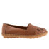 Фото #1 товара Trotters Ruby Perf T2320-215 Womens Brown Wide Leather Loafer Flats Shoes 9