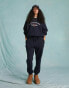 Фото #4 товара Miss Selfridge oversized Seattle graphic print sweatshirt co-ord in navy