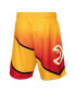 ფოტო #5 პროდუქტის Men's Gold and Red Atlanta Hawks 1986/87 Hardwood Classics Fadeaway Reload 3.0 Swingman Shorts