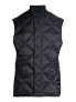 Free Assembly Quilted Vest Men's Small Black Polyester Bomber Collar Full Zip