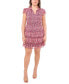 Фото #1 товара Petite Tiered Printed Chiffon Ruffle Dress