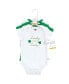 Фото #2 товара Baby Girls Cotton Bodysuits, Lucky Lady, 3-Pack