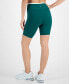 Фото #2 товара Women's Ribbed Bike Shorts, Created for Macy's