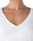 ფოტო #2 პროდუქტის Multicolor Cubic Zirconia Tiara 18" Pendant Necklace in Sterling Silver