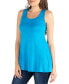 Фото #3 товара Women's Scoop Neck Sleeveless Tunic Top