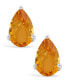 ფოტო #3 პროდუქტის Citrine (1-3/4 ct. t.w.) Stud Earrings in 14K White Gold