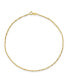 ფოტო #1 პროდუქტის Singapore Chain Anklet in 14k Yellow Gold