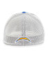 Men's Powder Blue Los Angeles Chargers Leather Head Flex Hat