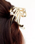 DesignB London bow shaped hair claw with pearl detail