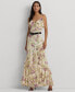 Фото #1 товара Women's Ruffled Floral Column Gown