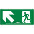 Фото #1 товара ATM Evacuation sign stairs up left PVC class b