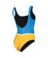 Фото #4 товара Women's Powder Blue Los Angeles Chargers Team One-Piece Swimsuit