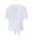 Фото #3 товара Women's White Phoenix Suns Tie-Front T-shirt
