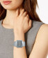 ფოტო #5 პროდუქტის Unisex Digital Stainless Steel Mesh Bracelet Watch 35.5mm