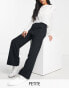 Фото #2 товара Miss Selfridge Petite slouchy dad trouser in black - BLACK