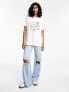 Фото #3 товара ASOS DESIGN oversized tee with enjoy yourself oversized graphic in white