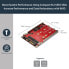 Фото #3 товара StarTech.com Dual-Slot M.2 Drive to SATA Adapter for 2.5" Drive Bay - RAID - SATA - M.2 - Red - CE - FCC - REACH - TAA - ASMedia - ASM1092R - 6 Gbit/s