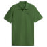 Puma Essentials Pique Small Logo Short Sleeve Polo Short Mens Green Casual 67910