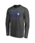 ფოტო #3 პროდუქტის Men's Heather Charcoal Los Angeles Rams Super Bowl LVI Champions Fumble Long Sleeve T-shirt