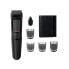 Philips MULTIGROOM Series 3000 MG3710/15 - Black - Rectangle - Beard - Ear - Eyebrow - Nose - Stainless steel - Battery - 60 min