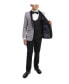 ფოტო #3 პროდუქტის Toddler Boy's 5-Piece Slim Fit Shawl Tuxedo Set