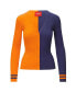 Фото #3 товара Women's Orange, Navy Denver Broncos Cargo Sweater