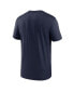 Фото #4 товара Men's Navy Denver Broncos Horizontal Lockup Legend T-shirt