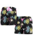 ფოტო #1 პროდუქტის Men's Black Texas Longhorns Neon Floral Swim Trunks