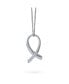 ფოტო #2 პროდუქტის Strength and Hope Elegant Fine Pave Cubic Zirconia CZ Pink Ribbon Breast Cancer Survivor Pendant Necklace For Women .925 Sterling Silver