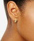 ფოტო #3 პროდუქტის Diamond Braided Hoop Earrings (1/5 ct. t.w.) in 14k Yellow Gold
