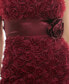 Фото #8 товара Juniors' Rosette Applique Strapless Sheath Dress