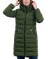 Фото #1 товара Women's Hooded Faux-Leather-Trim Puffer Coat, Created for Macy's