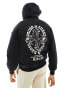 Фото #2 товара ONLY & SONS boxy fit hoodie with tiger back print in black