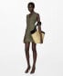 ფოტო #1 პროდუქტის Women's Short Buttoned Dress