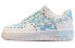 【定制球鞋】 Nike Air Force 1 Low ’07 空军一号 蓝色雏菊 夏日 清新 baby蓝 手绘涂鸦 低帮 板鞋 男款 蓝白 / Кроссовки Nike Air Force 315122-111