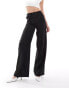 Фото #2 товара ASOS DESIGN Tall relaxed dad trouser with 5 pocket detail in black stripe