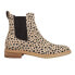 TOMS Charlie Leopard Round Toe Chelsea Womens Brown Casual Boots 10018910T