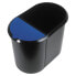 Фото #1 товара Helit H6103993 мусорный контейнер Oвальный Черный, Синий Пластик