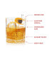 Perfect Serve Double Old Fashioned Glass Set, Set of 4, 13 Oz
