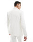 Фото #3 товара ASOS DESIGN slim fit suit jacket in white