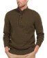 Фото #1 товара Men's Sid Regular-Fit Marled Half-Zip Sweater