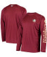 Фото #1 товара Men's PFG Garnet Florida State Seminoles Terminal Tackle Omni-Shade Long Sleeve T-shirt