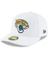 ფოტო #1 პროდუქტის Men's White Jacksonville Jaguars Omaha Low Profile 59FIFTY Fitted Hat