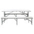 GARDIUN New Koln 180x74x74 cm Folding Table With Benches Set
