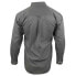 SHOEBACCA Ezcare Pinpoint Long Sleeve Button Up Shirt Mens Grey Casual Tops 502-