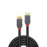 Фото #2 товара Lindy 1m DisplayPort 1.4 Cable - Anthra Line - 1 m - DisplayPort - DisplayPort - Male - Male - 7680 x 4320 pixels