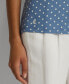 ფოტო #3 პროდუქტის Women's Puff-Sleeve Polka-Dot Tee