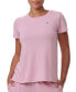 ფოტო #16 პროდუქტის Women's Short-Sleeve Crewneck Sleep Tee